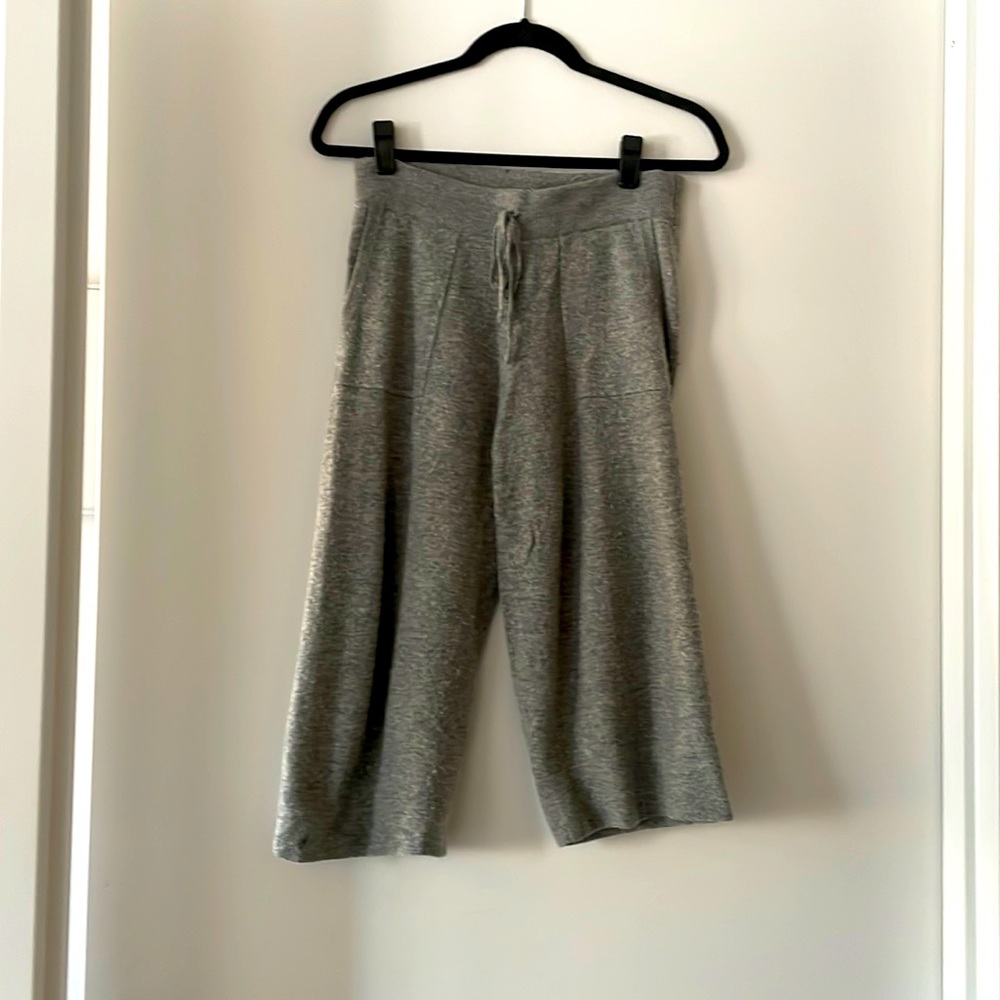 Intermix private label grey cashmere/wool culottes